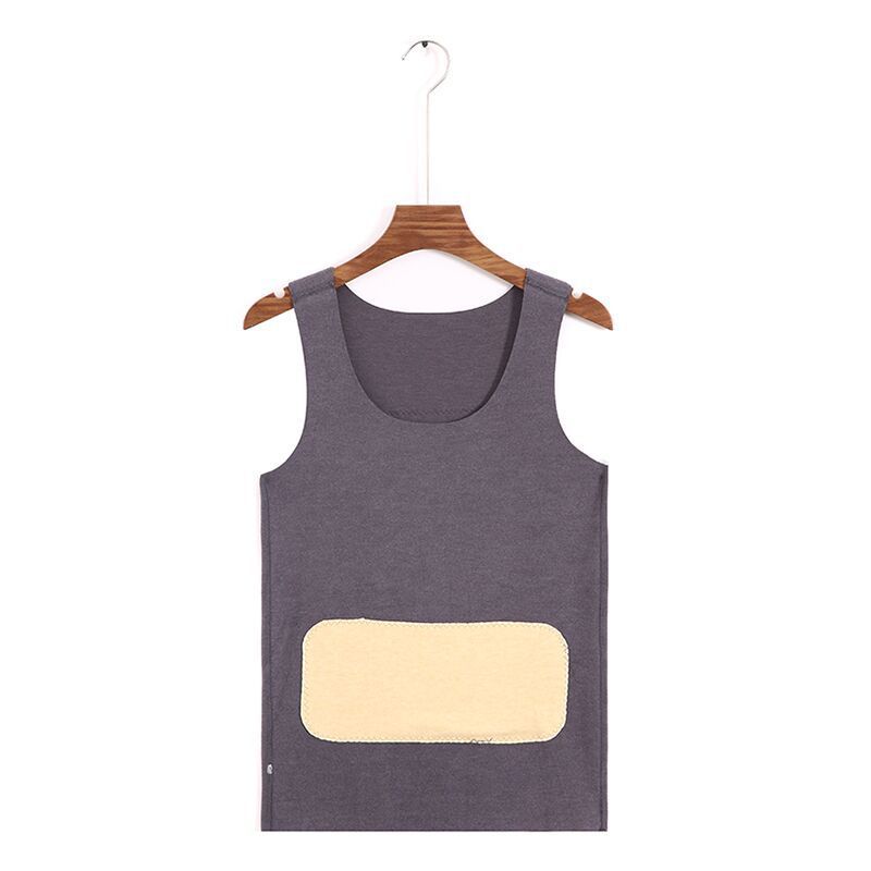 Silk Patch Traceless Thermal Vest For Men