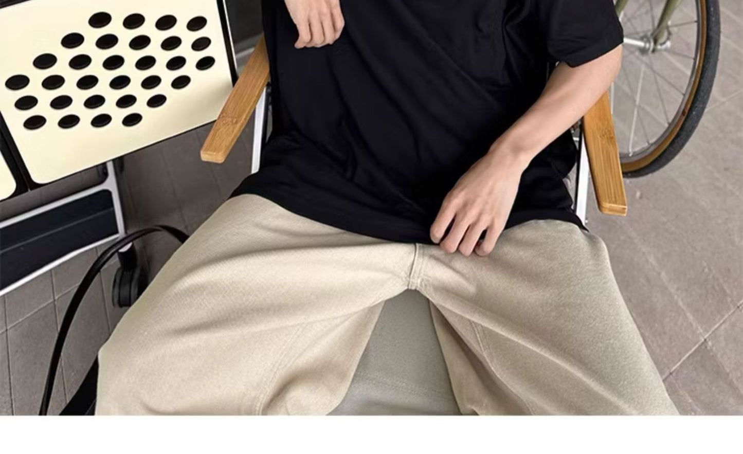 Men's Summer Cotton Short Sleeve Solid Color T-shirt