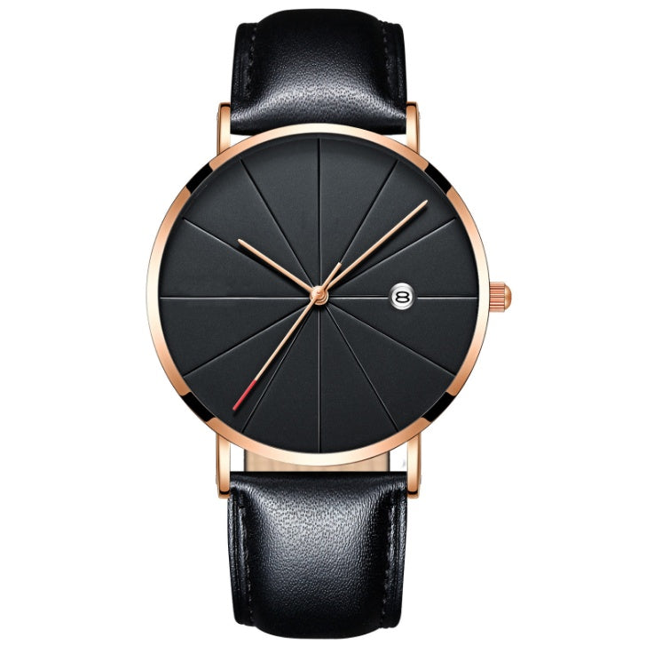 Reloj de calendario Simple reloj de cuarzo impermeable creativo Masculino
