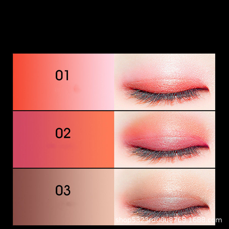 Tapered two-color eye shadow stick