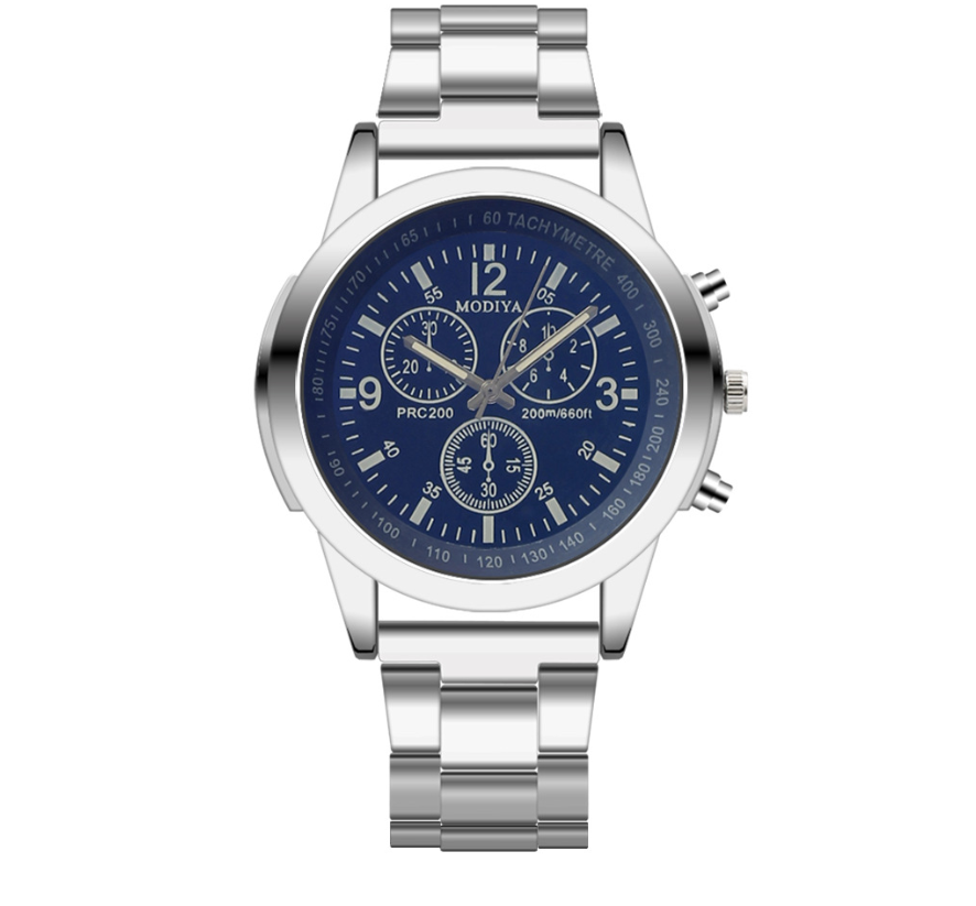 Reloj de banda de acero de regalo Blu-ray