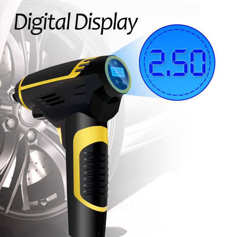 Automático portátil de mano Digital LED inteligente coche compresor de aire bomba