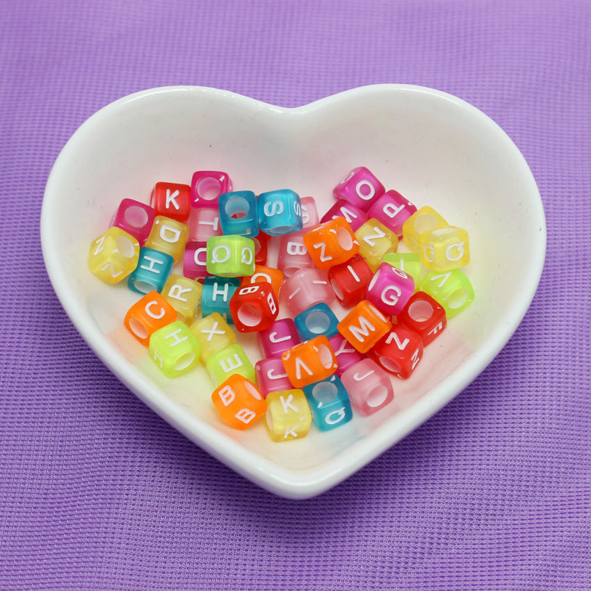 Acrylic English alphabet beads