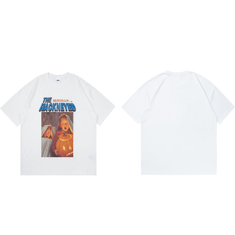 The Letters Look Like a Printed Short-Sleeved Man