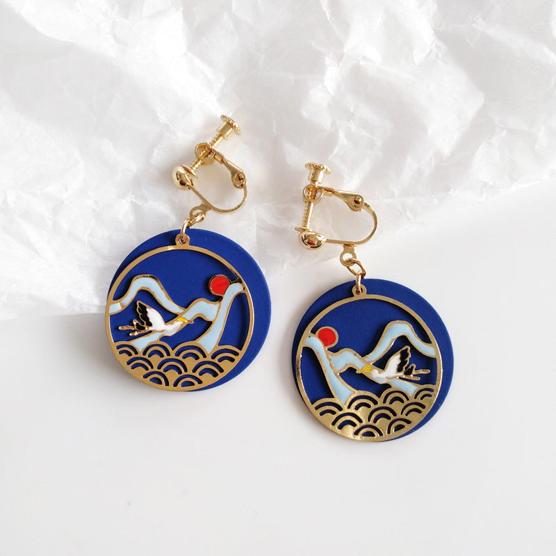 Cultural National Style Forbidden City Earhook