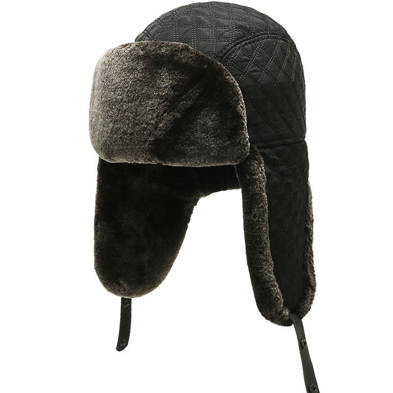 Old Man Hat Winter Warmth And Velvet Ear Protection