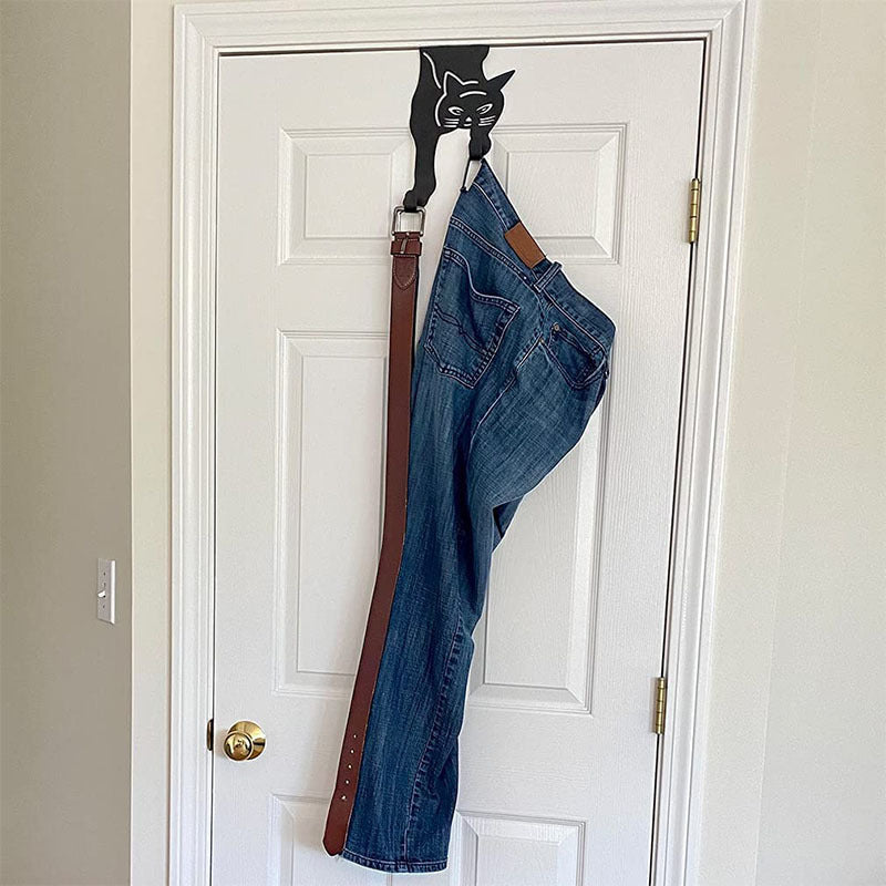 Creative Wall Nail Free Tiger Black Door Coat Hook