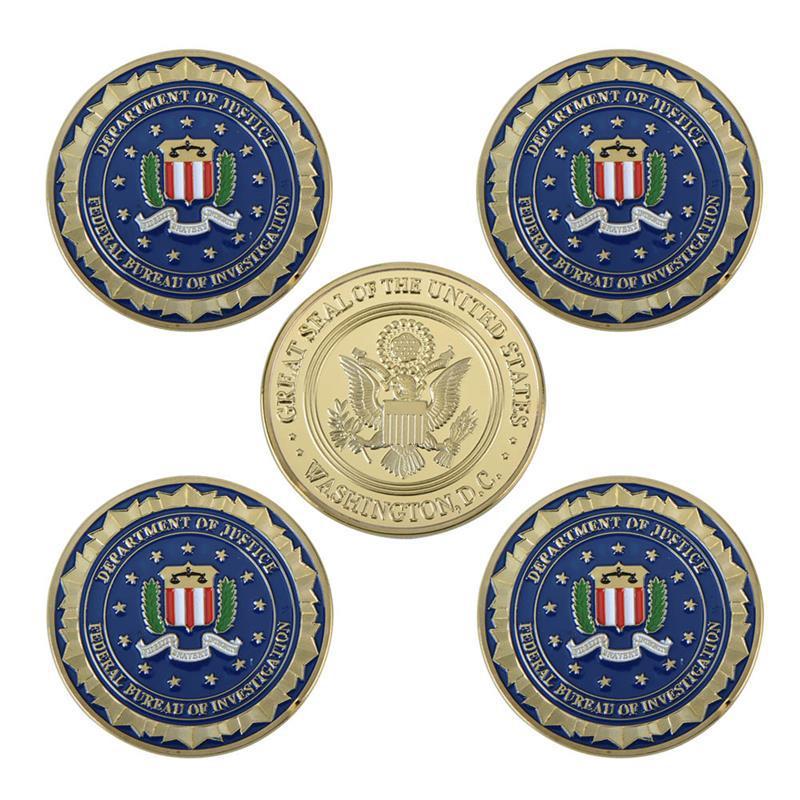 Department of Justice FBI Metal Commemorative Coin