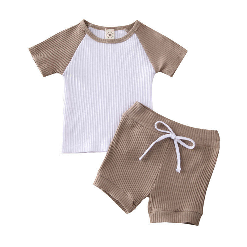 Camisa pantalones cortos 2 piezas para ropa de bebé niño niños ropa