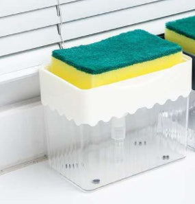 Dispensador de jabón 2 en 1 caja dosificadora automática de detergente tipo caja de líquido