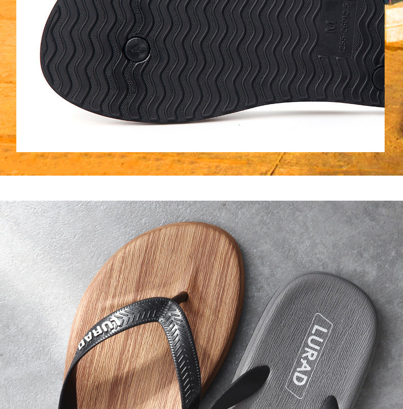 Flip Flops Men's Tide Summer Outdoor Non-Slip Sandals Fashion Seaside Leisure Beach