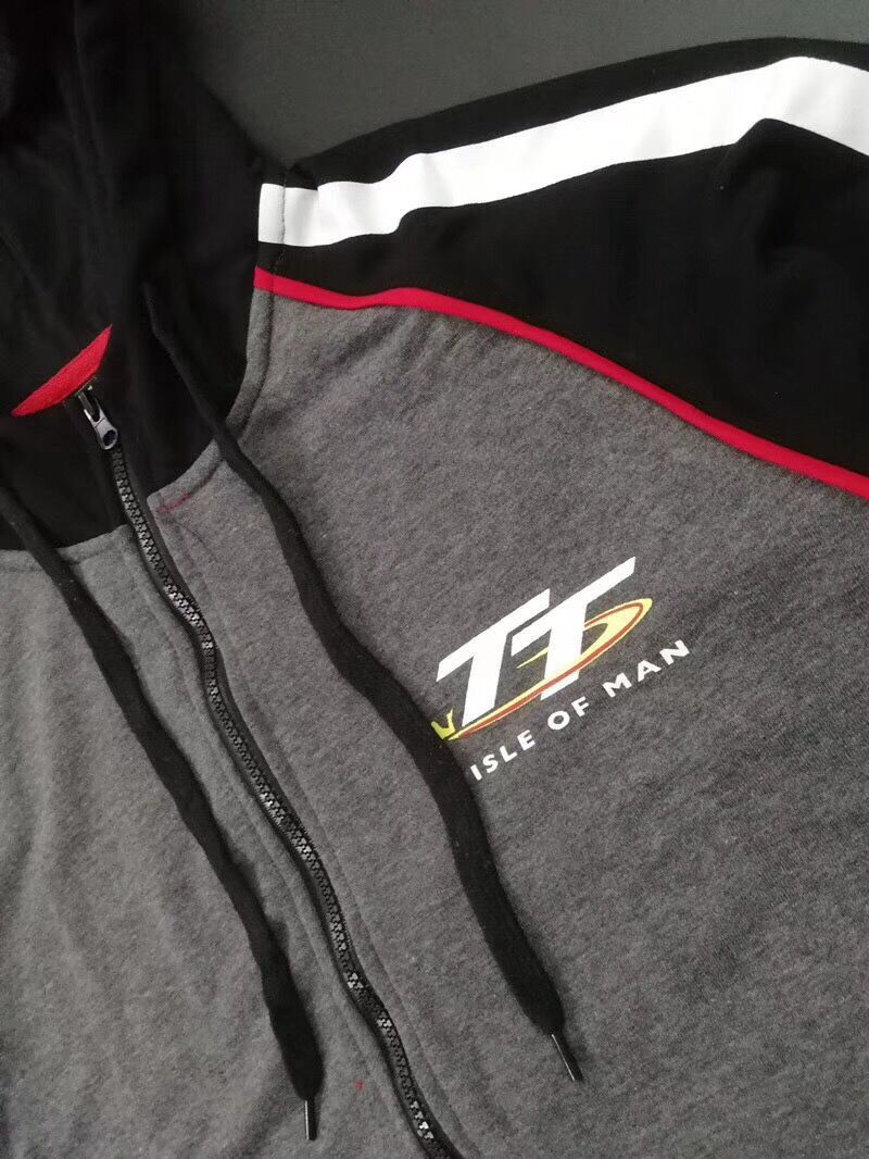 Isle Of Man TT Round The Island Road Racing Sweater Jacket Car Fan Hoodie