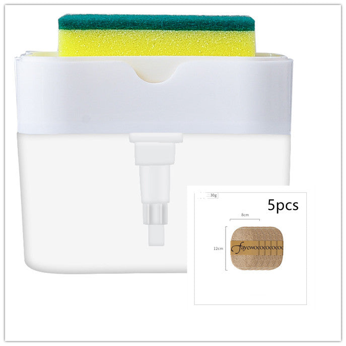 Dispensador de jabón 2 en 1 caja dosificadora automática de detergente tipo caja de líquido