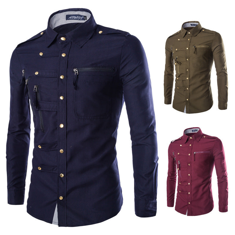Camisa de marca para hombre, 2020, diseño de moda para hombre, Camisa de vestir de algodón ajustada, camisas de manga larga con estilo, Chemise Homme Camisa Masculina