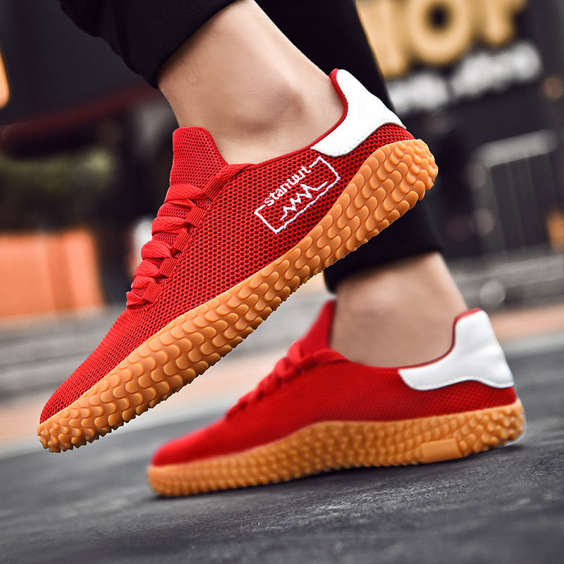 Primavera y verano Flying Woven Casual Shoes grandes hombres zapatos beatable coreano Forest Gump zapatillas