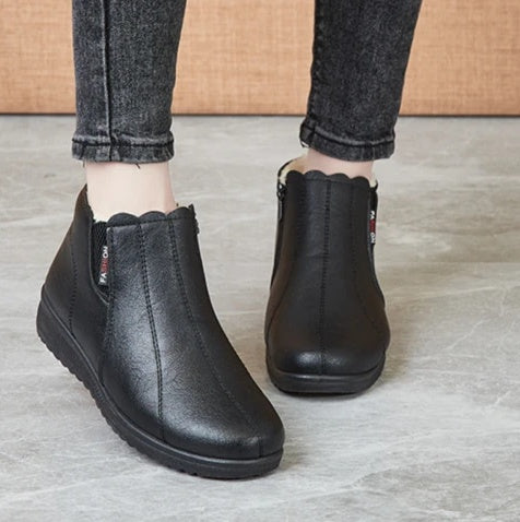 Old Man Cotton Core Soft Bottom And Velvet Warm Boots