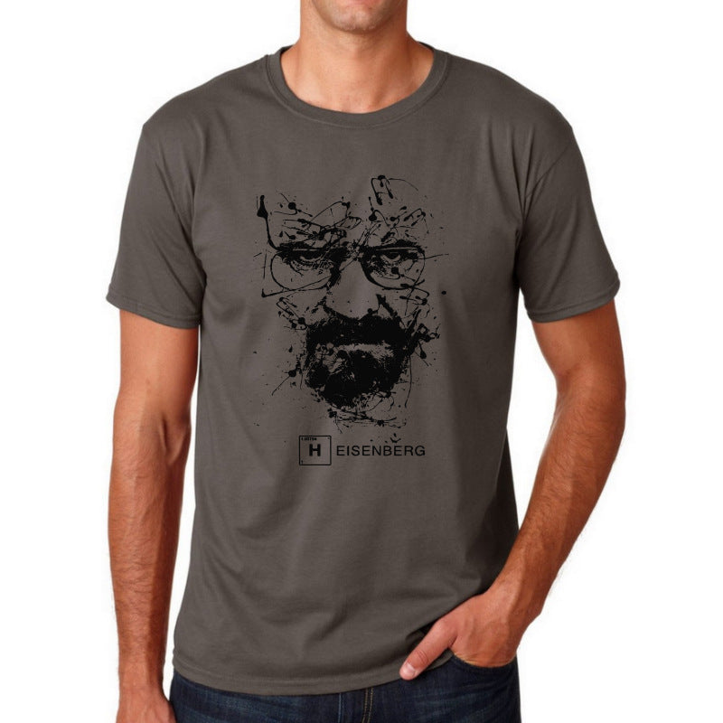 Loose Round Collar Quick Sell Creative Giraffe Short Sleeve T-Shirt Man