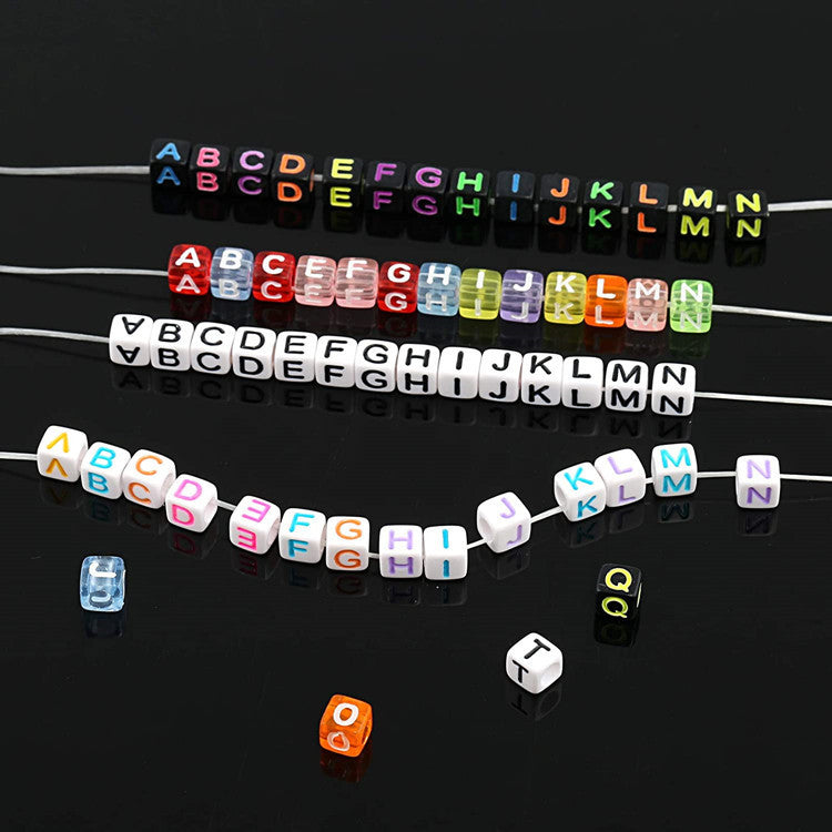 Acrylic English alphabet beads