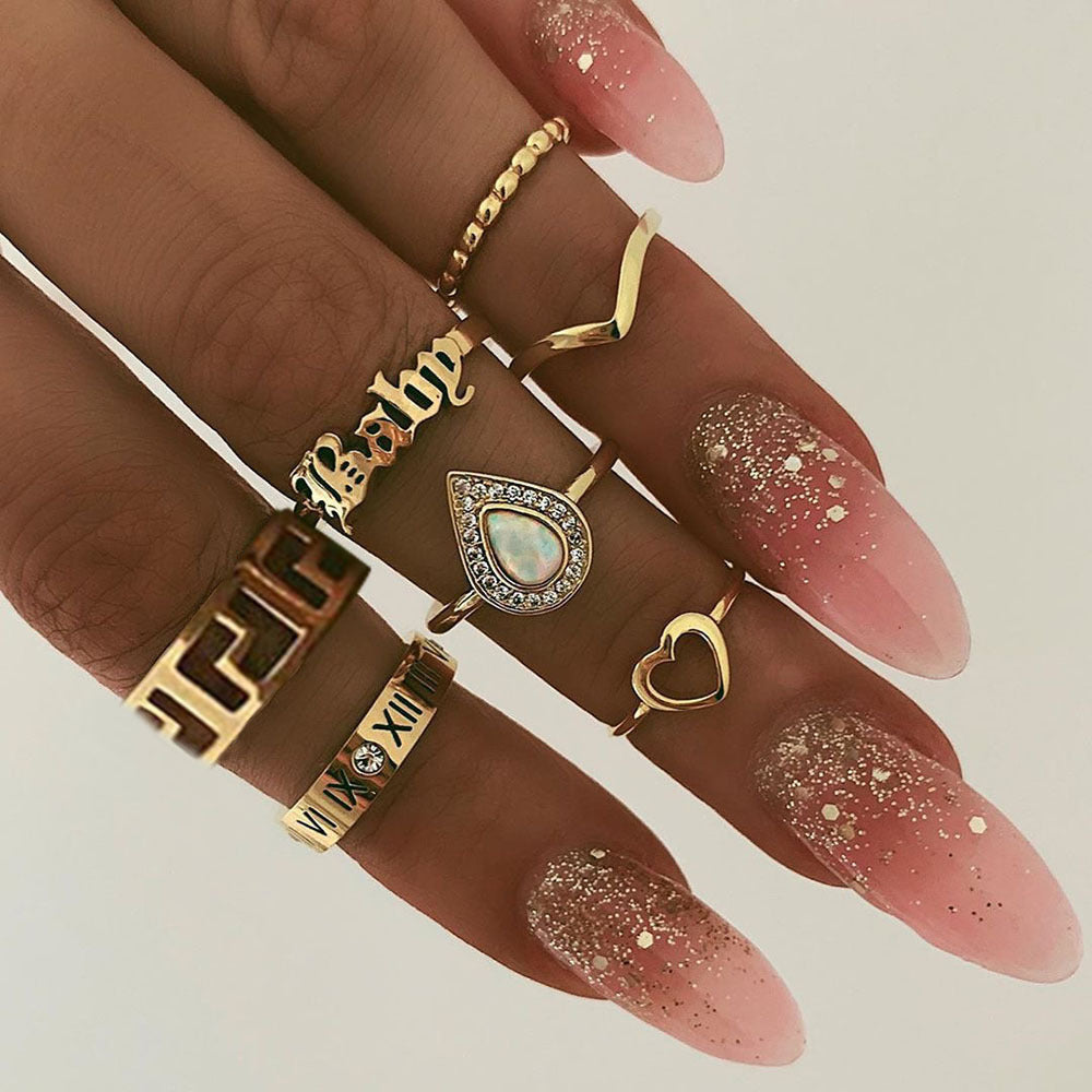 Juego de anillo de solsticio encantador