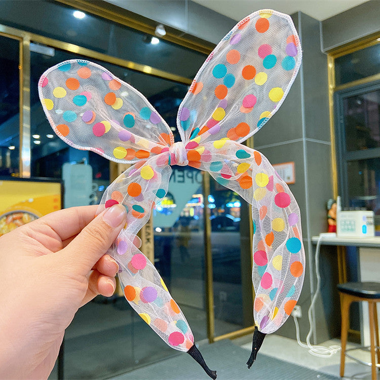 Polka Dot Color Polka Dot Bow Children Hairpin