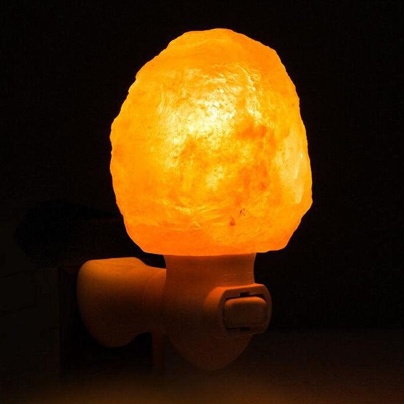 Lámpara de luz nocturna de sal de cristal