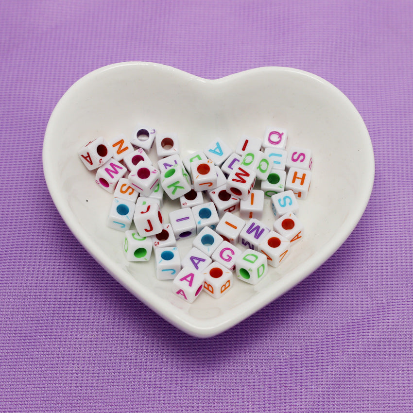 Acrylic English alphabet beads