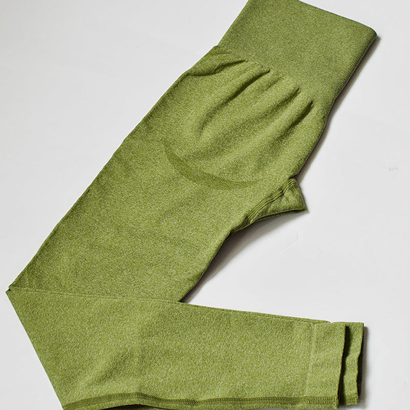 Pantalones de yoga ajustados elásticos pantalones de fitness de cintura alta