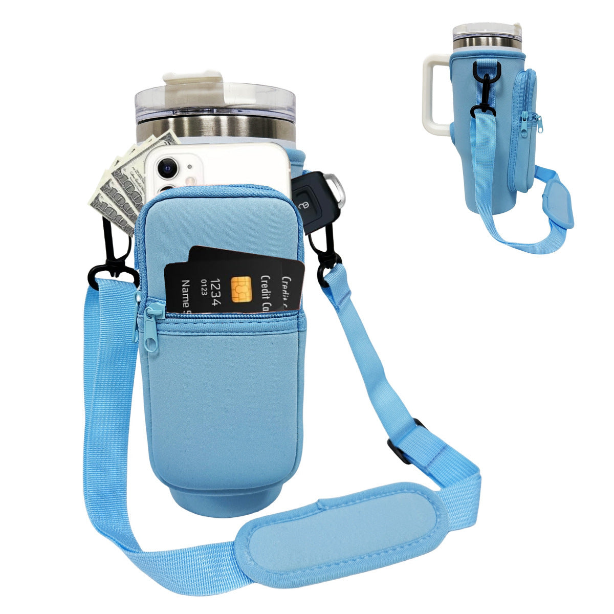 Printed Neoprene Rubber Cup Sleeve Bags