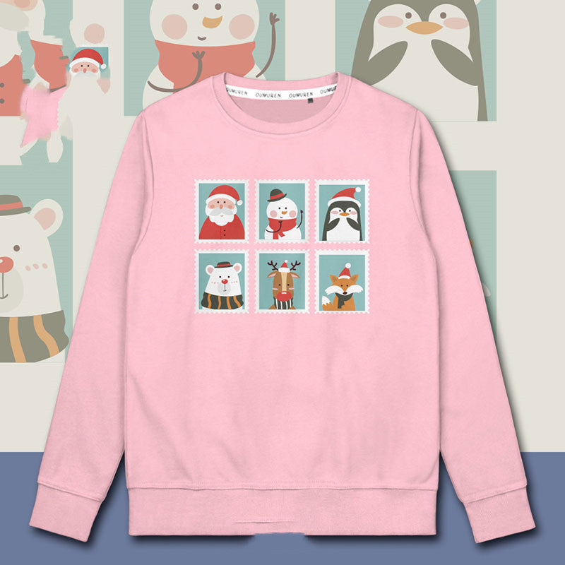 Christmas Theme Old Man Hooded Sweater Men's And Women's Tops