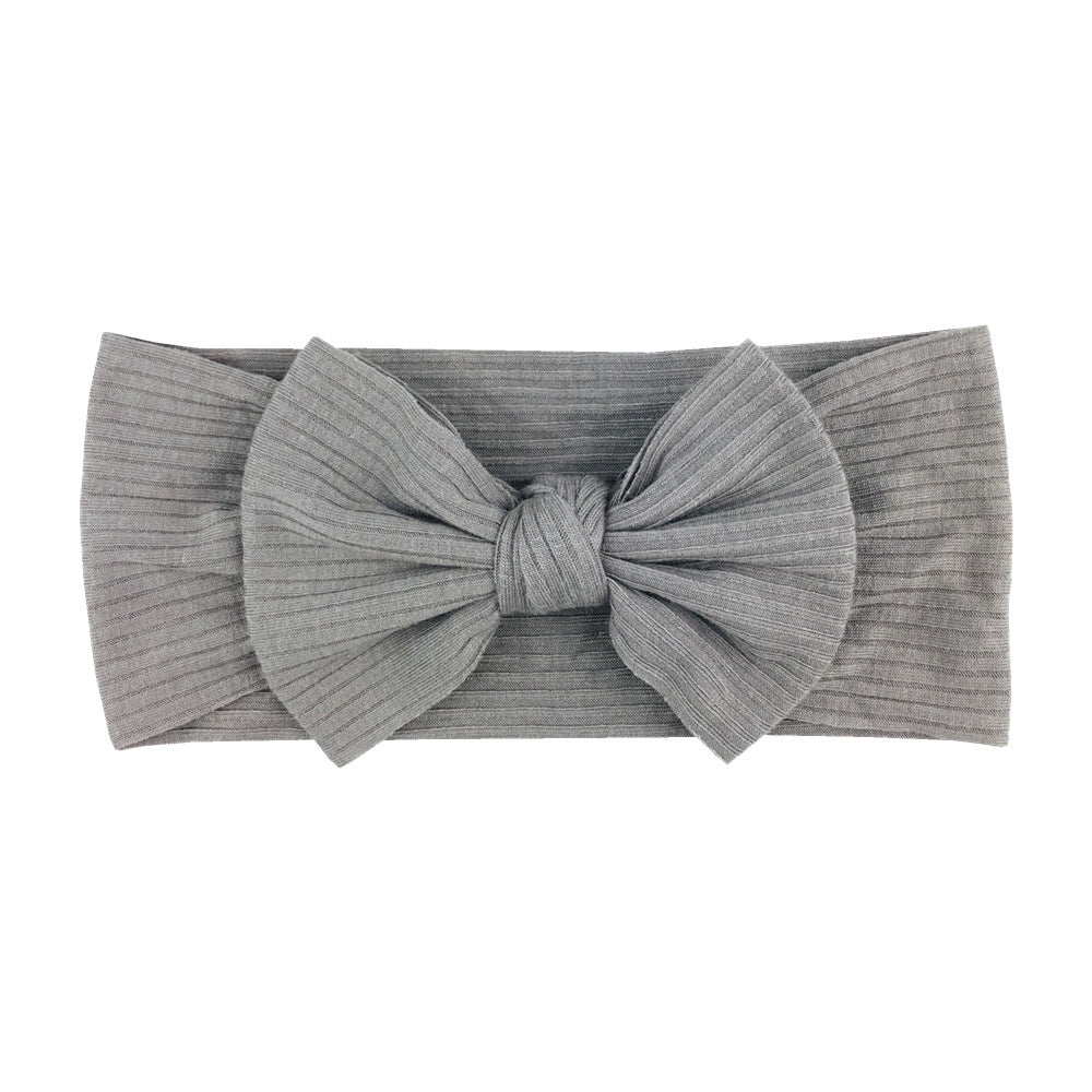 16-color Elastic Thread Single Layer Children Wide-edge Bow Baby Hair Band