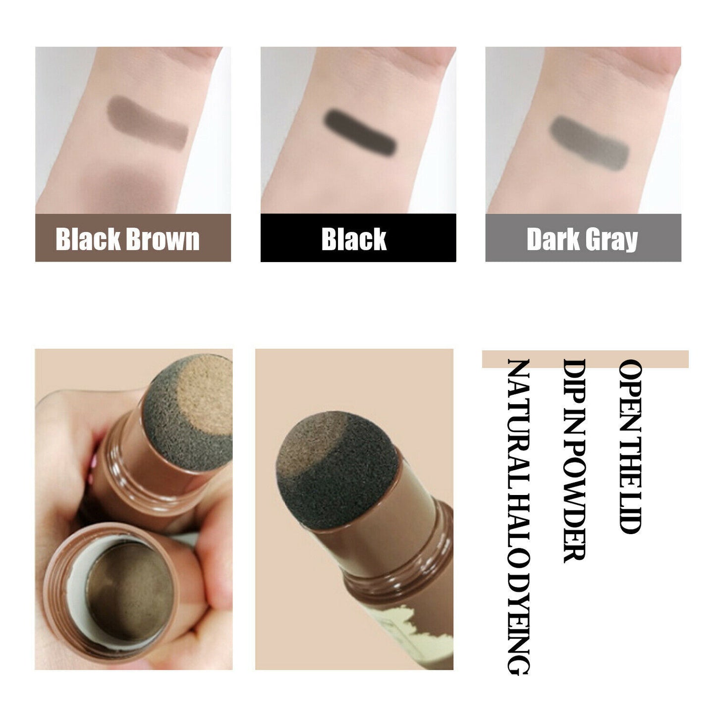 Kit formador de sellos de cejas perfecto, plantillas de cejas impermeables con forma de palo largo, sello de contorno Natural duradero para cejas, Kit de maquillaje
