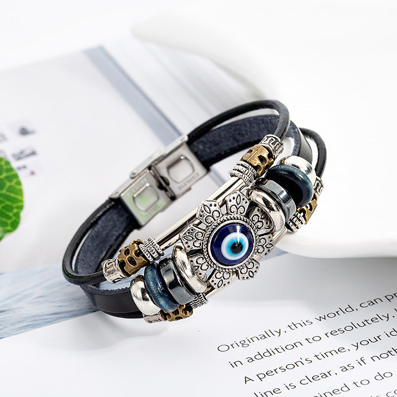 Pulsera de accesorios de aleación de Ojo Azul turco