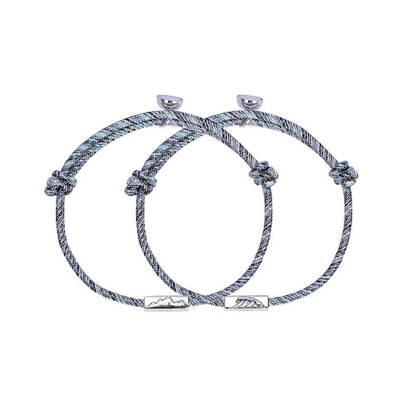 Pure silver vow of love hand rope