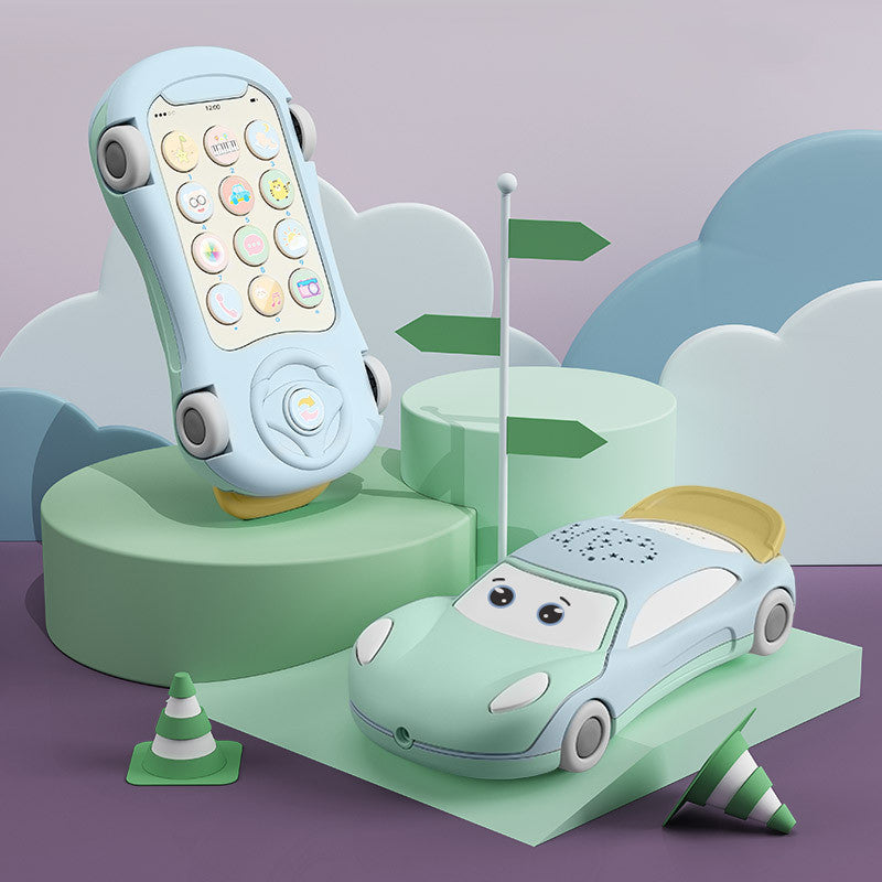 Teléfono de coche multifunción para niños con historia de proyección