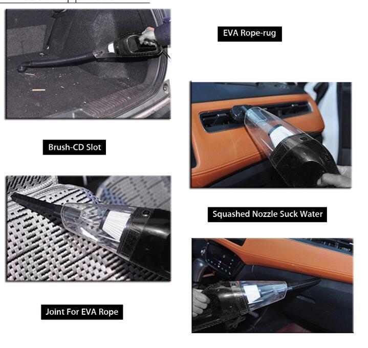 Personalized Handheld Electric Vacuum Cleaner Non-slip Portable Handheld Mini Car 12V Vacuum Cleaner