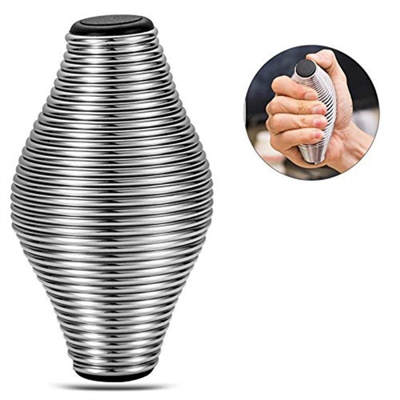 Finger grip with spring grip