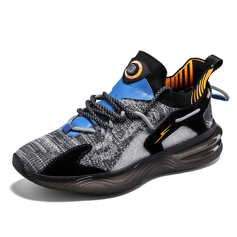 Zapatillas para correr con palomitas de maíz tejidas voladoras y transpirables