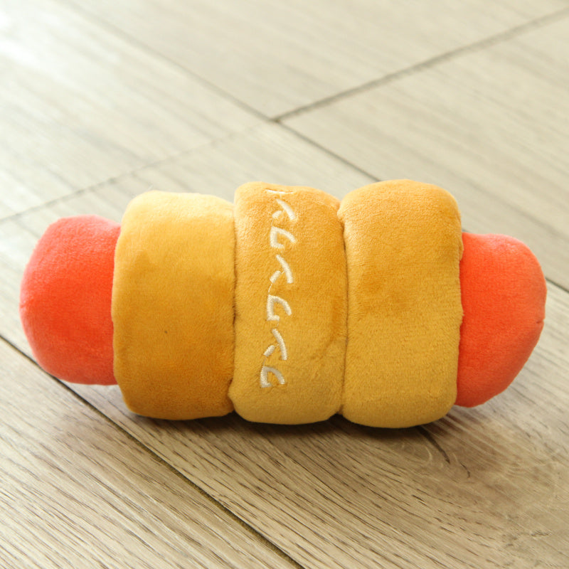 Dog French Afternoon Tea Sound Plush Molar Toy