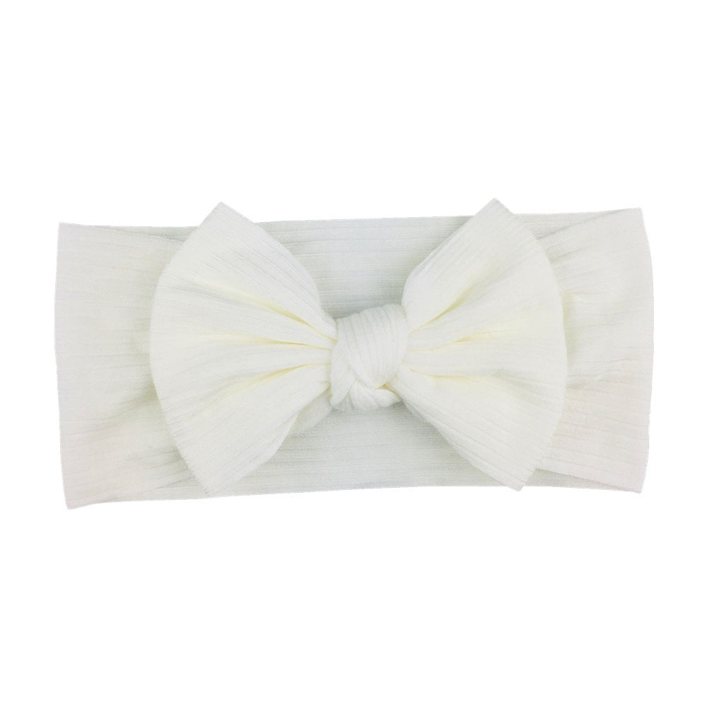 16-color Elastic Thread Single Layer Children Wide-edge Bow Baby Hair Band