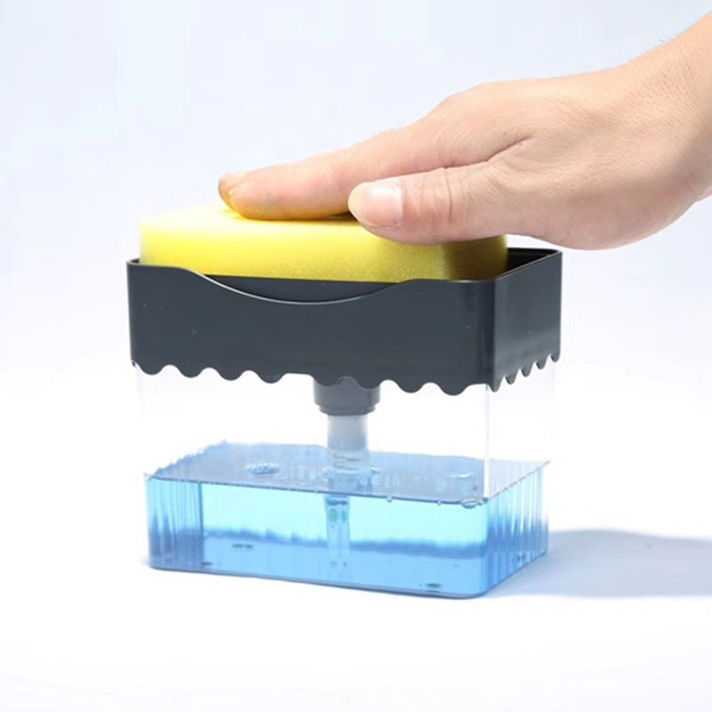 Dispensador de jabón 2 en 1 caja dosificadora automática de detergente tipo caja de líquido