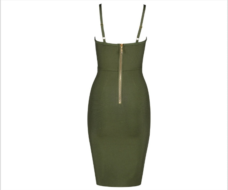 Fashion Handmade Beaded Sling Dress Bandage Short Skirt