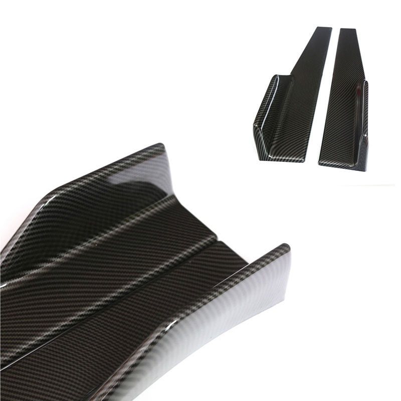 Modified side skirt for automobile