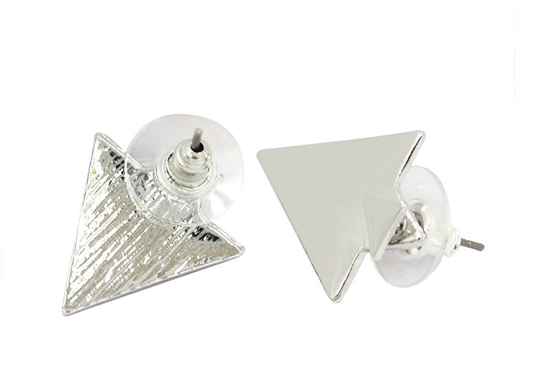 European and American foreign trade jewelry wholesale Street shot fashion size asymmetric earrings Geometric triangle earrings earrings
