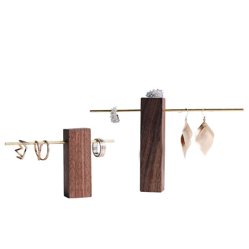 Simple walnut jewelry display