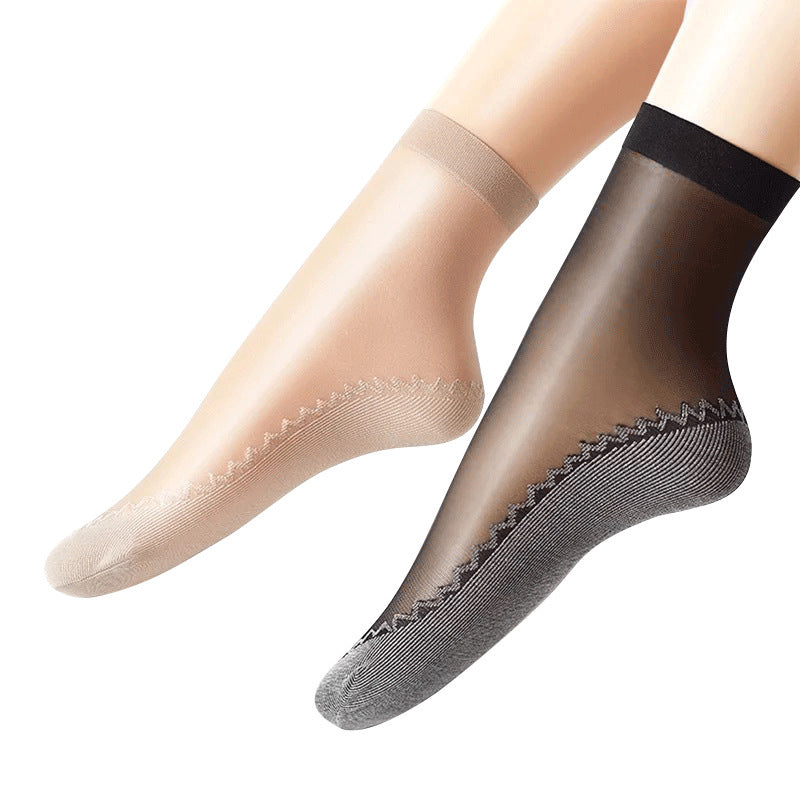 Women's Sweat Absorbing Cotton Bottom Stockings