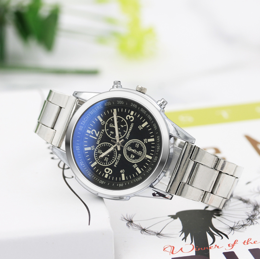 Reloj de banda de acero de regalo Blu-ray