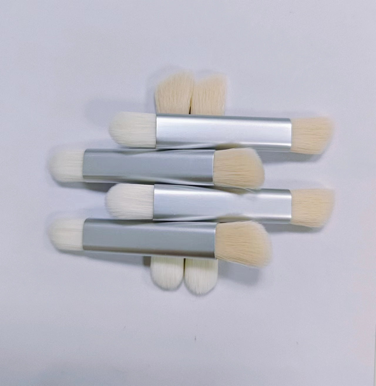 Portable Double-effect Double-headed Nylon Eye Shadow Brush