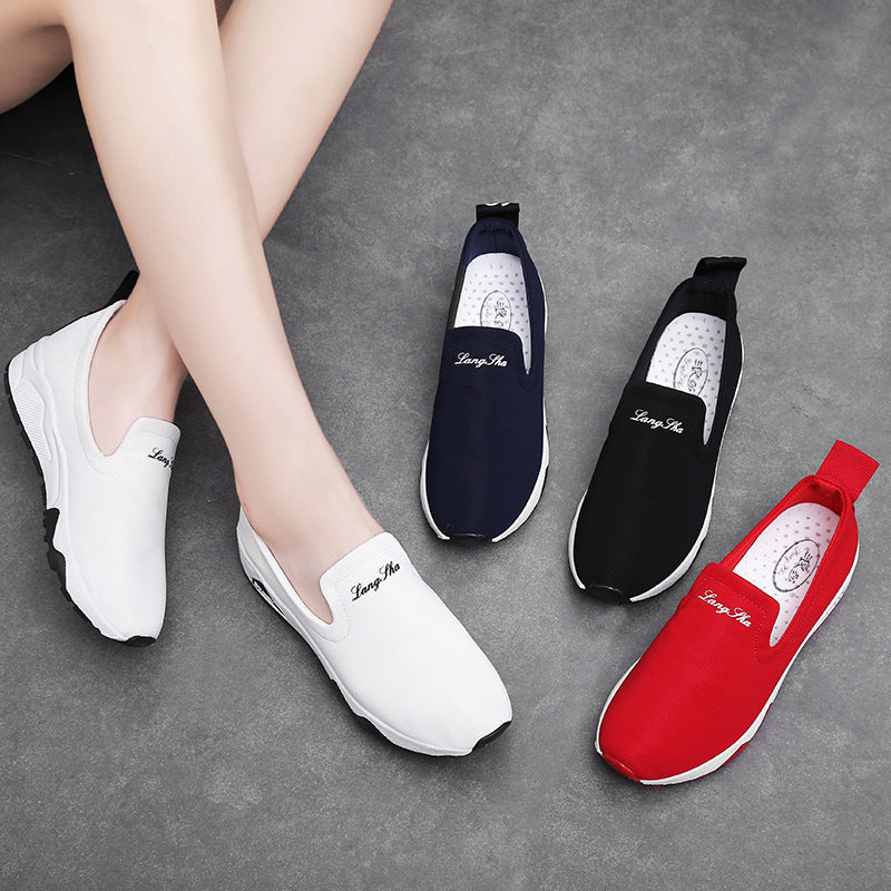 2020 nuevos zapatos de lona blancos de invierno transpirables zapatos deportivos coreanos zapatos para correr en nombre de F108