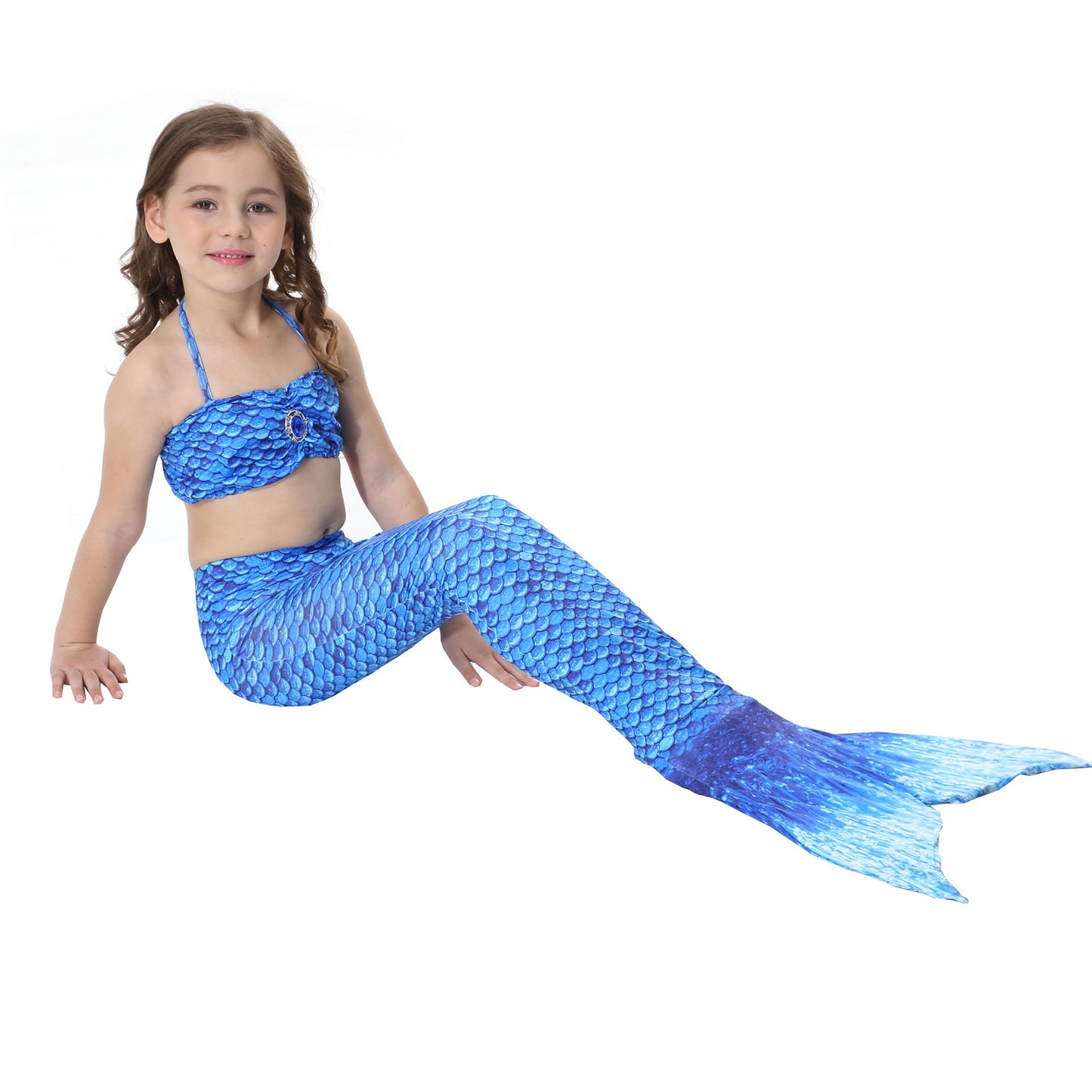 The female's children bikinis split swimming suit suit children swimming suit with Mermaid tail fins