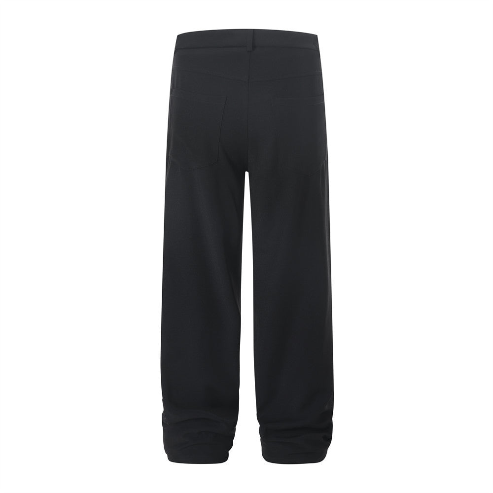 Loose Solid Color Casual Trousers For Men